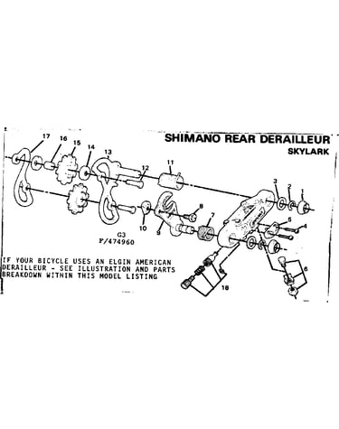 Shimano rear derailleur