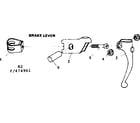 Sears 502474961 brake lever diagram