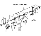 Sears 502474961 side pull caliper brake diagram