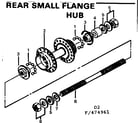 Sears 502474961 rear small flange hub diagram