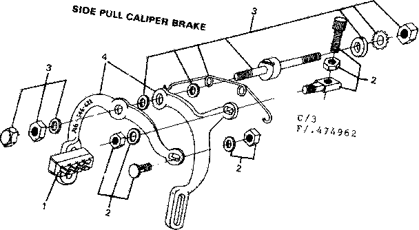 Side pull caliper brake