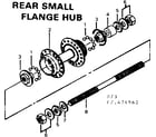 Sears 502474962 rear small flange hub diagram