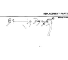 Sears 502474964 brake lever diagram