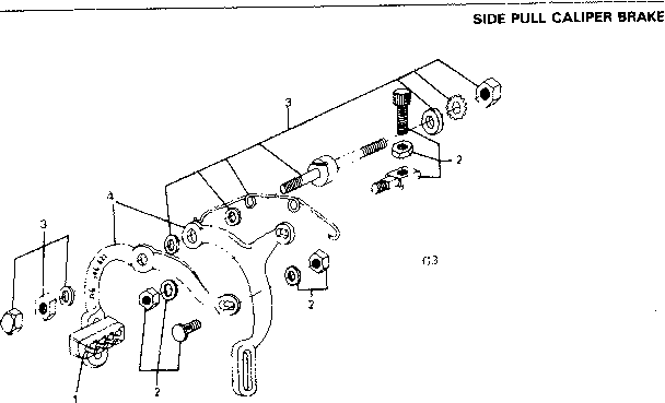 Side pull caliper brake