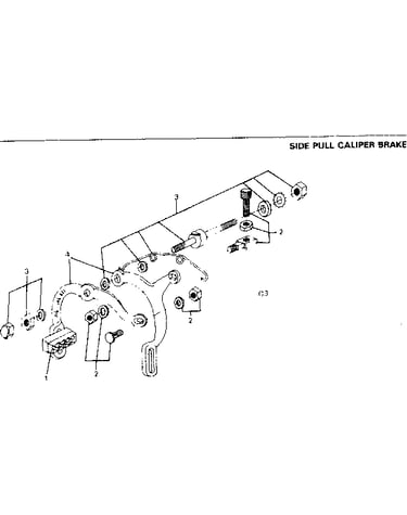 Side pull caliper brake