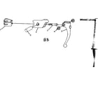 Sears 502474965 brake lever diagram