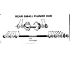 Sears 502475261 rear small flange hub diagram