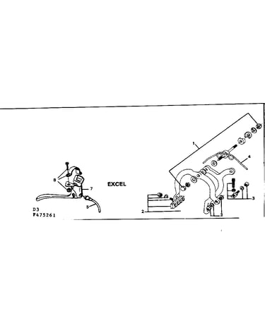 Caliper brake-excel