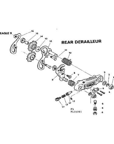 Rear derailleur-eagle ii