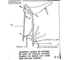 Sears 502475270 saddle assembly diagram