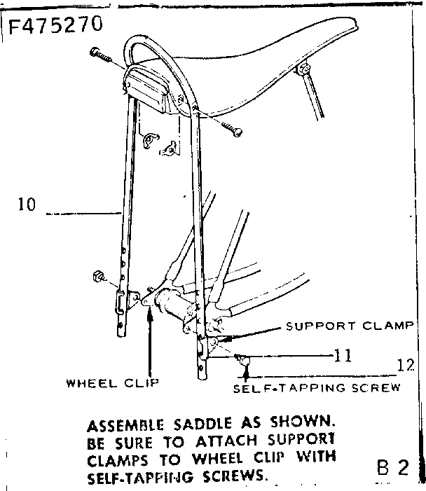 Saddle assembly