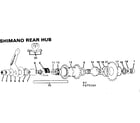Sears 502475340 shimano rear hub diagram