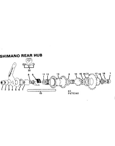 Shimano rear hub