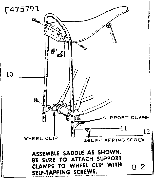 Saddle assembly