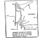 Sears 502475831 saddle asm diagram