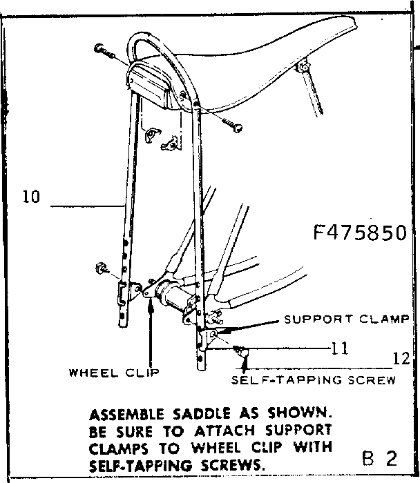 Saddle assembly