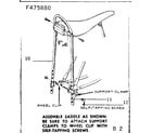 Sears 502475880 saddle assembly diagram
