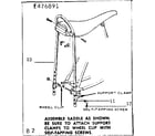 Sears 502476891 saddle assembly diagram