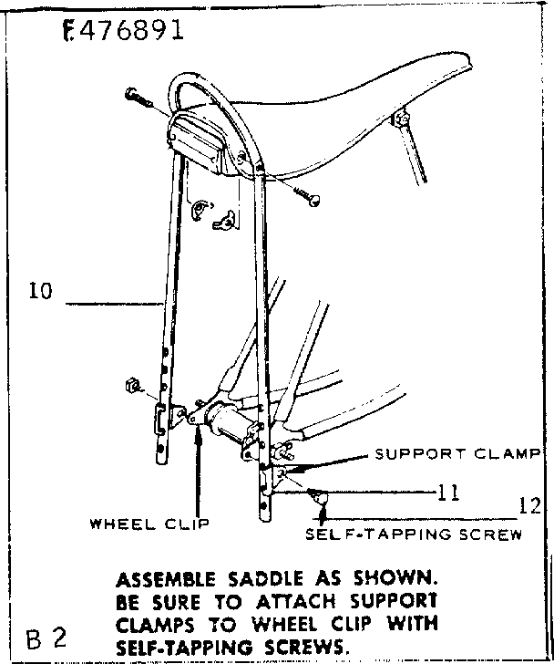 Saddle assembly