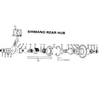 Sears 502479880 shimano rear hub diagram