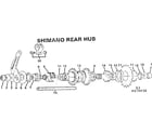 Sears 502479940 shimano rear hub diagram