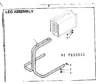 Craftsman 106155551 leg assembly diagram