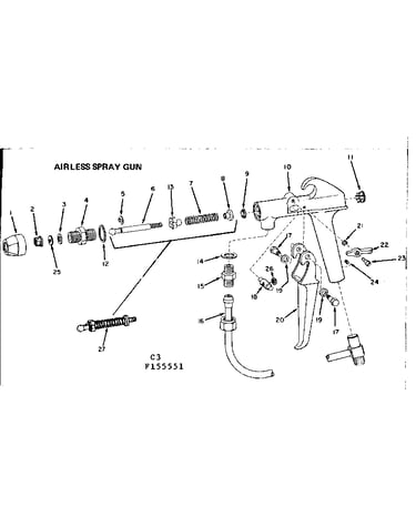 Airless spray gun