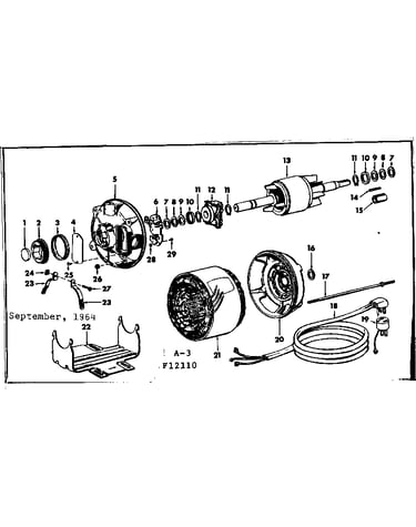 3 h.p. split-phase type electric motor