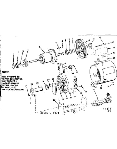 2 h.p. capacitor start a.c. motor