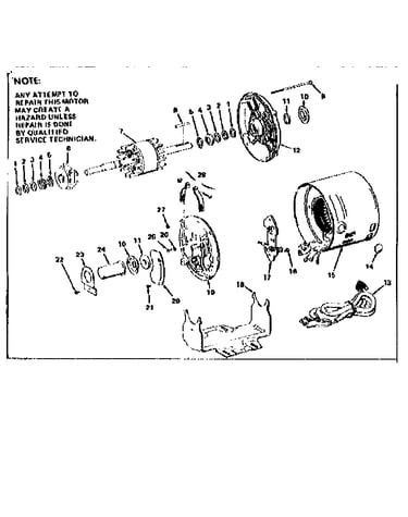2 h.p. split-phase a.c. motor