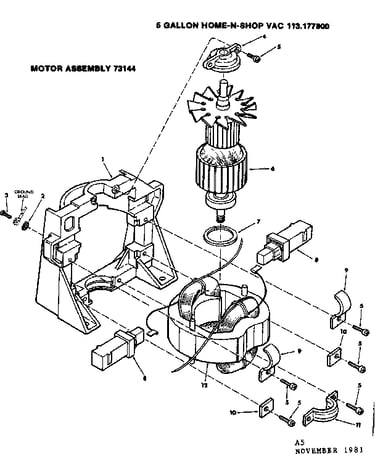 Motor assembly 73144