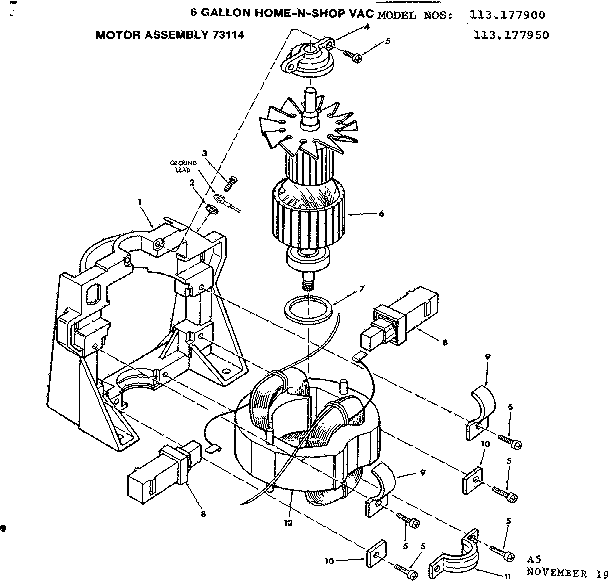 Motor assembly 73114