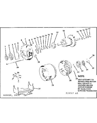 3 h.p. belted fan & blower split-phase a.c. motor