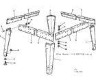 Craftsman 113195250 leg set diagram