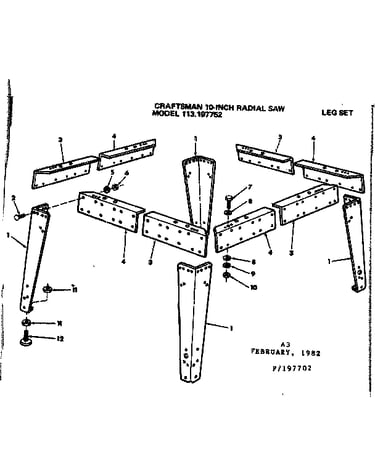 Leg set f/113.197752