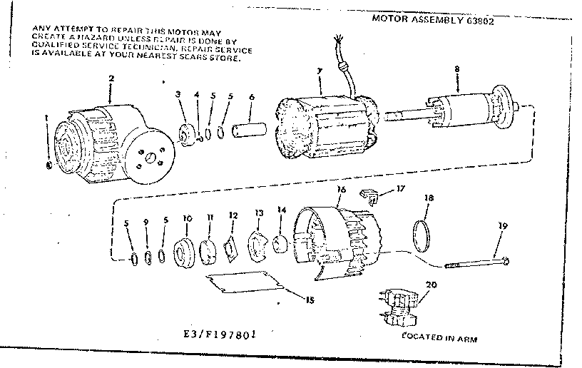 Page - 18 Official Craftsman 113197801 radial arm saw parts | Sears ...