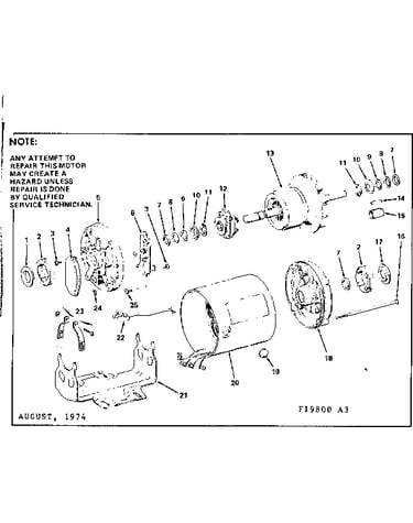 3 h.p. belted fan & blower split-phase a.c. motor