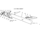 Craftsman 11320651 8 inch jointer planer/fence assembly diagram