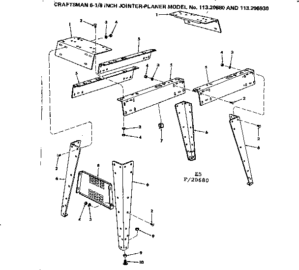Sides and leg set