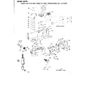 Craftsman 113213850 motor and pulley assembly with guard diagram