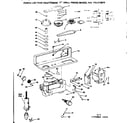 Craftsman 113213870 pulley, motor and guard assembly diagram