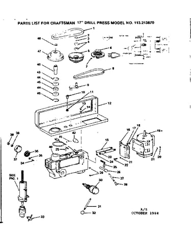 Pulley, motor and guard assembly