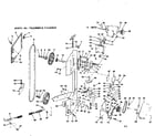 Craftsman 113229620 assembly of head, motor, and related parts diagram