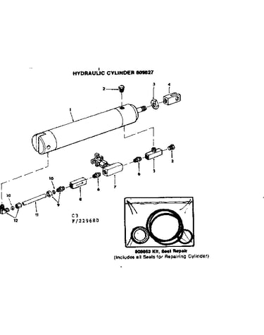 Hydraulic cylinder 809827