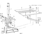 Craftsman 11323161 rip fence and base assembly diagram