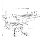 Craftsman 11323301 rip fence and table assembly diagram