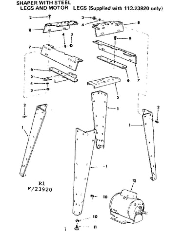 Legs and motor