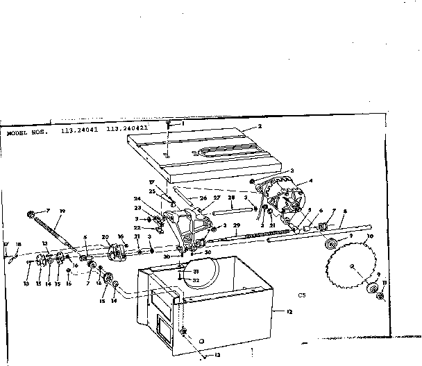 MOTOR AND CONTROL BOX ASSEMBLY