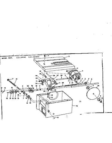 Motor and control box assembly