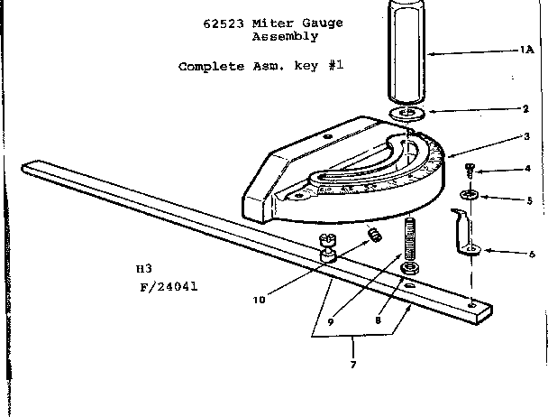 MITER GAUGE ASSEMBLY